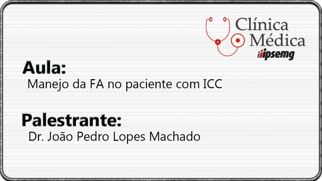 Manejo da FA no paciente com ICC