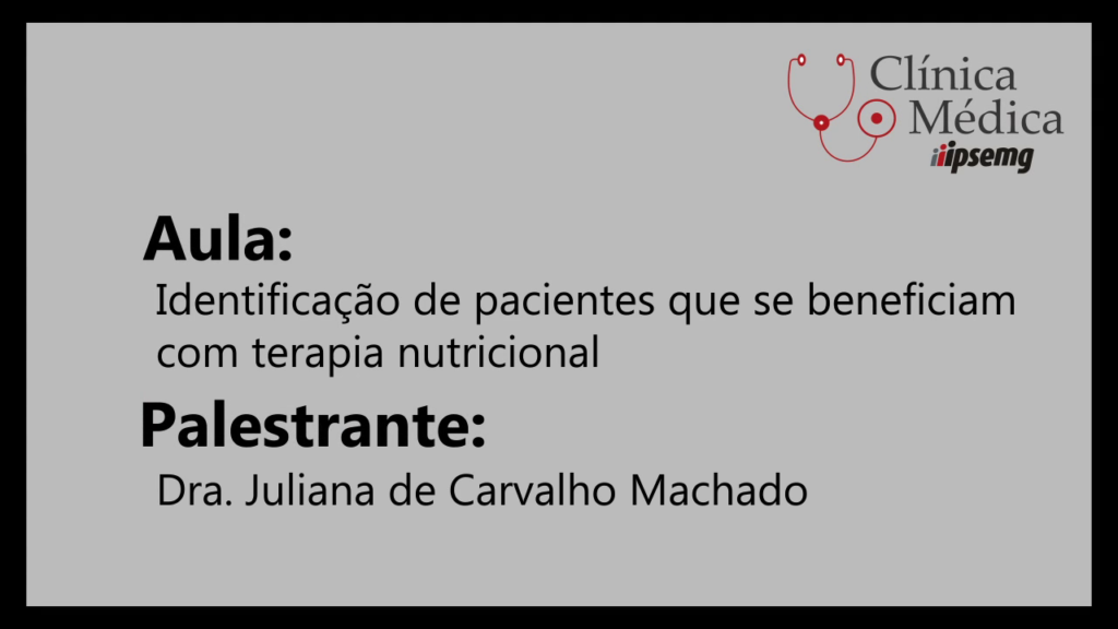 Identificacao de paciente que se beneficiam com terapia nutricional